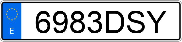 Numer rejestracyjny 6983DSY posiada FORD FOCUS