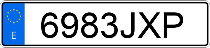 Numer rejestracyjny 6983JXP posiada SUBARU OUTBACK