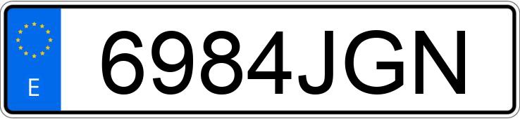 Numer rejestracyjny 6984JGN posiada PEUGEOT 3008