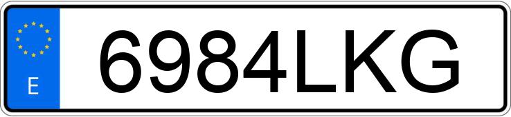 Numer rejestracyjny 6984LKG posiada PEUGEOT BOXER