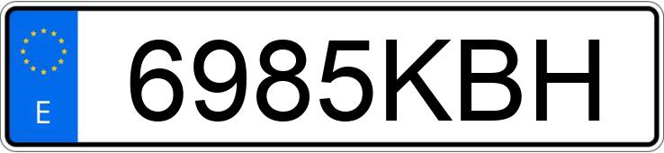 Numer rejestracyjny 6985KBH posiada PEUGEOT 308