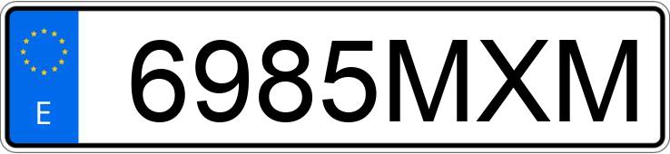 Numer rejestracyjny 6985MXM posiada CUPRA TERRAMAR