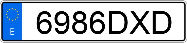 Numer rejestracyjny 6986DXD posiada RENAULT CLIO