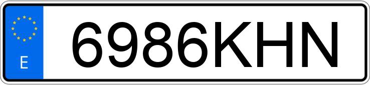 Numer rejestracyjny 6986KHN posiada AUDI A6