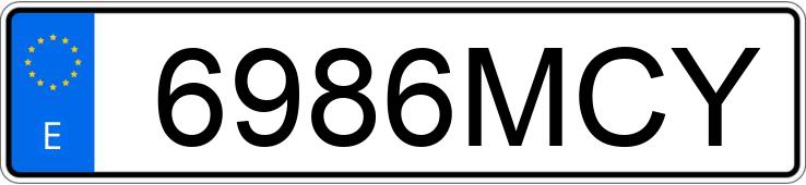 Numer rejestracyjny 6986MCY posiada BMW SERIE 3