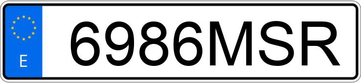 Numer rejestracyjny 6986MSR posiada BMW SERIE 4