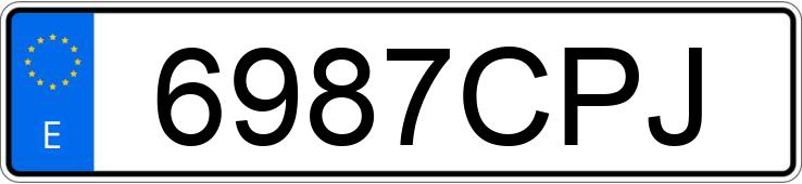 Numer rejestracyjny 6987CPJ posiada SEAT LEON