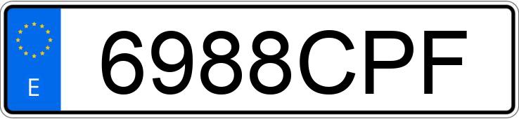 Numer rejestracyjny 6988CPF posiada VOLKSWAGEN POLO