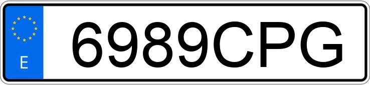 Numer rejestracyjny 6989CPG posiada TOYOTA COROLLA Numer rejestracyjny 6989CPG posiada TOYOTA COROLLA