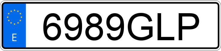 Numer rejestracyjny 6989GLP posiada SEAT IBIZA