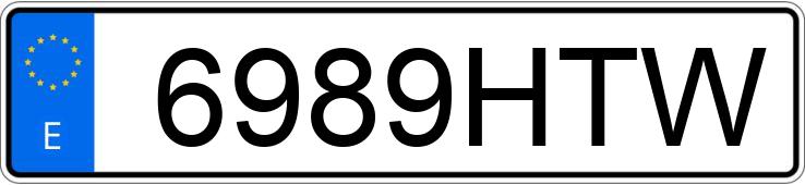 Numer rejestracyjny 6989HTW posiada SEAT ALTEA