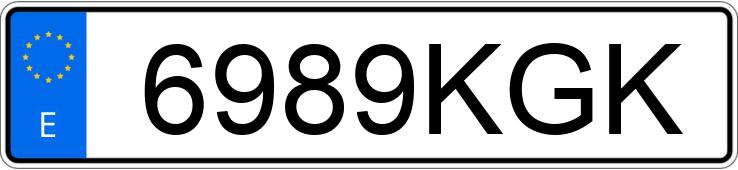 Numer rejestracyjny 6989KGK posiada BMW X5