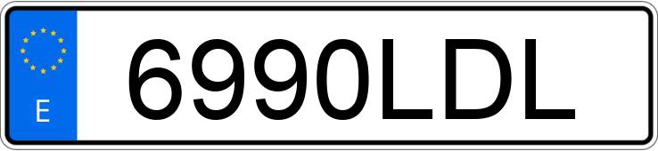 Numer rejestracyjny 6990LDL posiada FORD MUSTANG