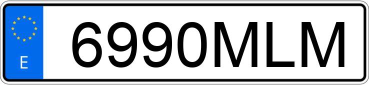 El número de registro 6990MLM tiene RENAULT TRAFIC