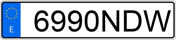 Numer rejestracyjny 6990NDW posiada JAC IEV7S