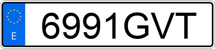 Numer rejestracyjny 6991GVT posiada AUDI A4