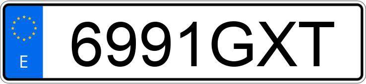 Numer rejestracyjny 6991GXT posiada BMW SERIE 3