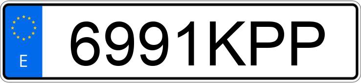 Numer rejestracyjny 6991KPP posiada AUDI A3 SPORTBACK