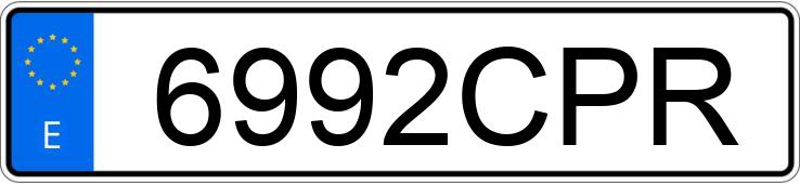 Numer rejestracyjny 6992CPR posiada SEAT LEON