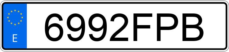 Numer rejestracyjny 6992FPB posiada SUZUKI VITARA