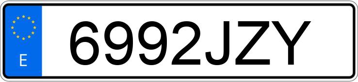 Numer rejestracyjny 6992JZY posiada TOYOTA C-HR Numer rejestracyjny 6992JZY posiada TOYOTA C-HR
