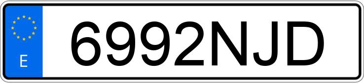 Numer rejestracyjny 6992NJD posiada SKODA KAMIQ