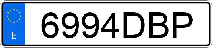 Numer rejestracyjny 6994DBP posiada RENAULT MEGANE