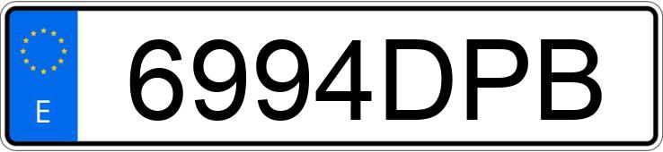 Numer rejestracyjny 6994DPB posiada RENAULT SCENIC