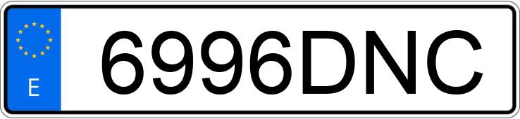 Numer rejestracyjny 6996DNC posiada CITROEN C5