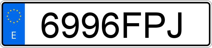 Numer rejestracyjny 6996FPJ posiada SEAT LEON