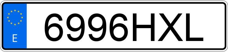 Numer rejestracyjny 6996HXL posiada SEAT LEON