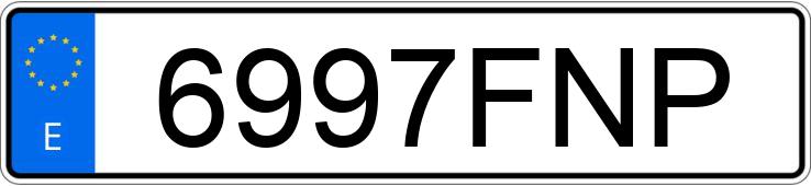 Numer rejestracyjny 6997FNP posiada SEAT IBIZA