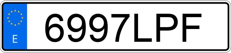 Numer rejestracyjny 6997LPF posiada BMW X5
