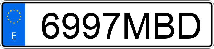 Numer rejestracyjny 6997MBD posiada MINI MINI