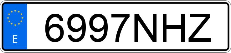 Numer rejestracyjny 6997NHZ posiada MERCEDES C (204)