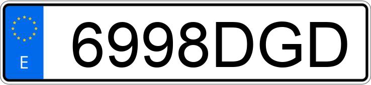 Numer rejestracyjny 6998DGD posiada SEAT LEON