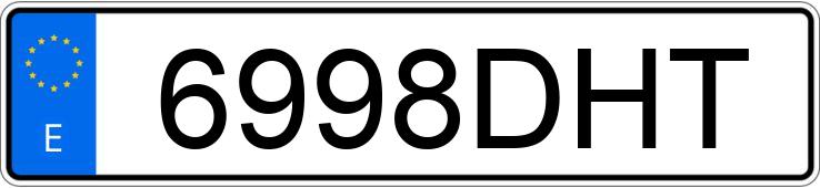 Numer rejestracyjny 6998DHT posiada ALFA ROMEO 156