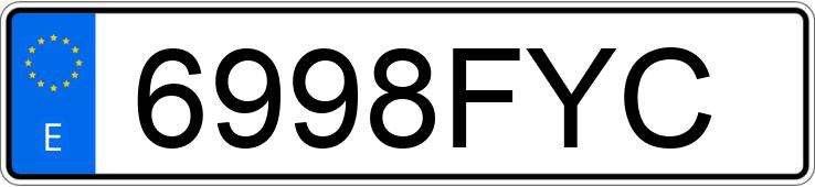 Numer rejestracyjny 6998FYC posiada FIAT PUNTO Numer rejestracyjny 6998FYC posiada FIAT PUNTO