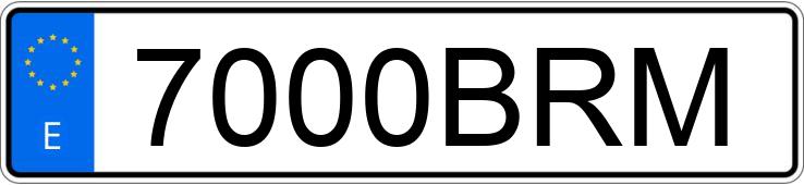 Numer rejestracyjny 7000BRM posiada MERCEDES SL (230) Numer rejestracyjny 7000BRM posiada MERCEDES SL (230)