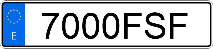 Numer rejestracyjny 7000FSF posiada JEEP COMMANDER