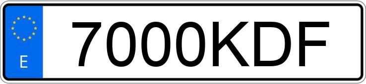 Numer rejestracyjny 7000KDF posiada FIAT TALENTO