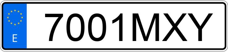 Numer rejestracyjny 7001MXY posiada MERCEDES GLA (247)