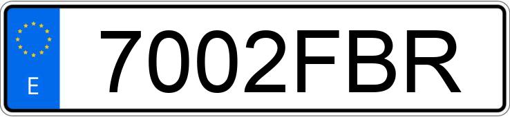 Numer rejestracyjny 7002FBR posiada OPEL ZAFIRA 1.9 CDTI 100 ESSENTIA