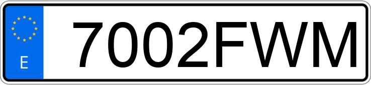 Numer rejestracyjny 7002FWM posiada MERCEDES M (163-164)