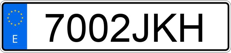 Numer rejestracyjny 7002JKH posiada FORD TRANSIT COURIER