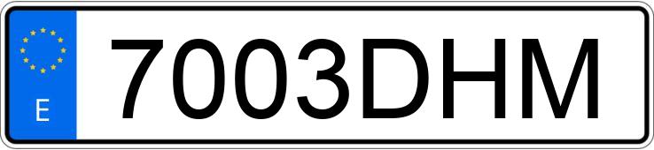 Numer rejestracyjny 7003DHM posiada PEUGEOT 307 Numer rejestracyjny 7003DHM posiada PEUGEOT 307