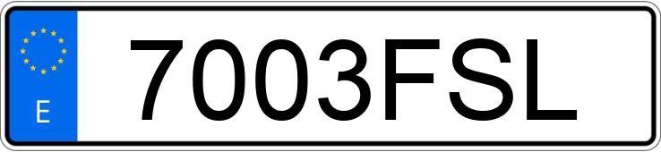 Numer rejestracyjny 7003FSL posiada VOLKSWAGEN POLO