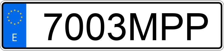 Numer rejestracyjny 7003MPP posiada PIAGGIO BEVERLY