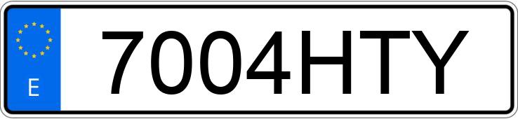 Numer rejestracyjny 7004HTY posiada IVECO EUROCARGO TECTOR