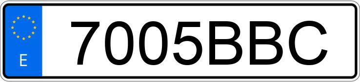 Numer rejestracyjny 7005BBC posiada RENAULT LAGUNA